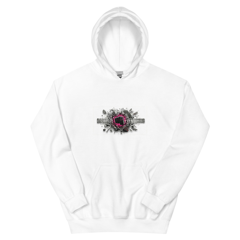 White Graphic Hoodie