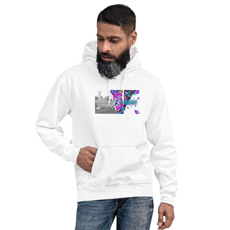 Graphic White Hoodie