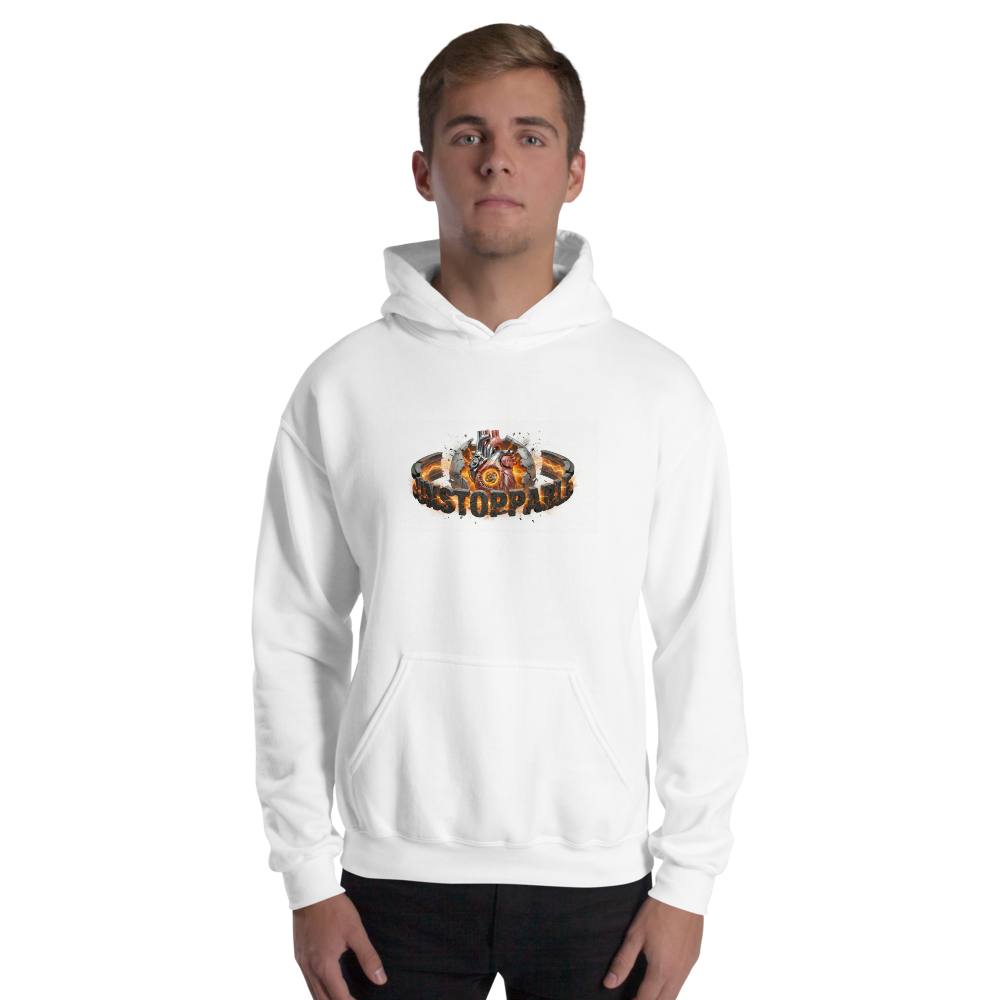 White Graphic Hoodie
