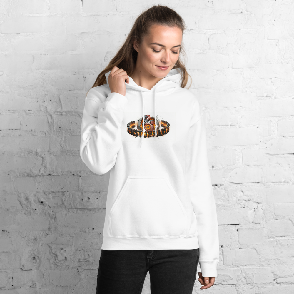 White Graphic Hoodie