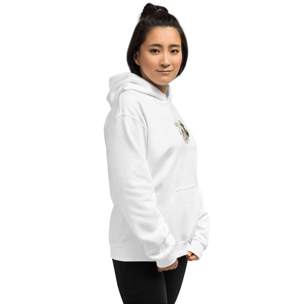 White Unisex Graphic Hoodie