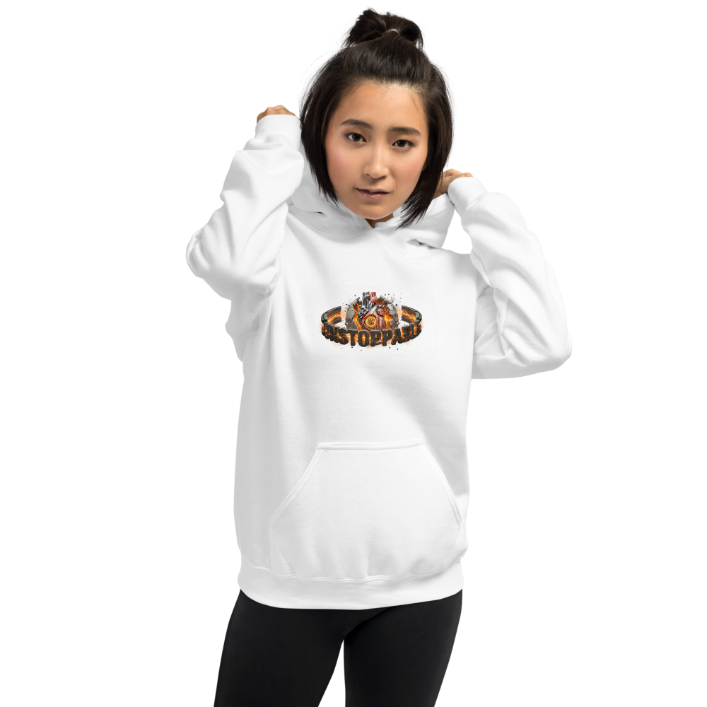 White Graphic Hoodie