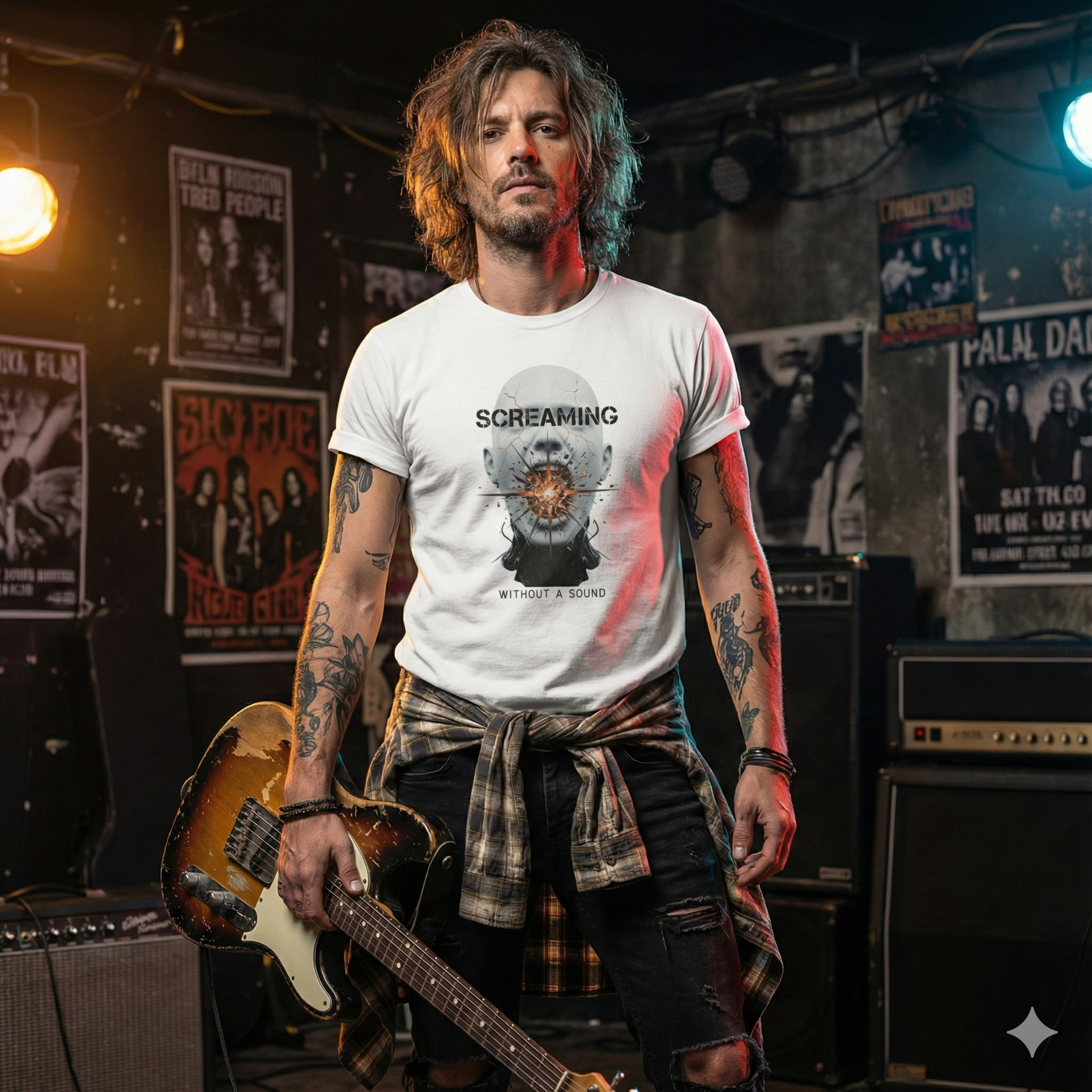 Screaming Without A Sound Graphic T-Shirt