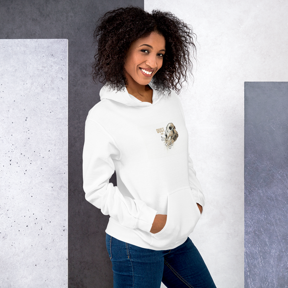 White Unisex Graphic Hoodie