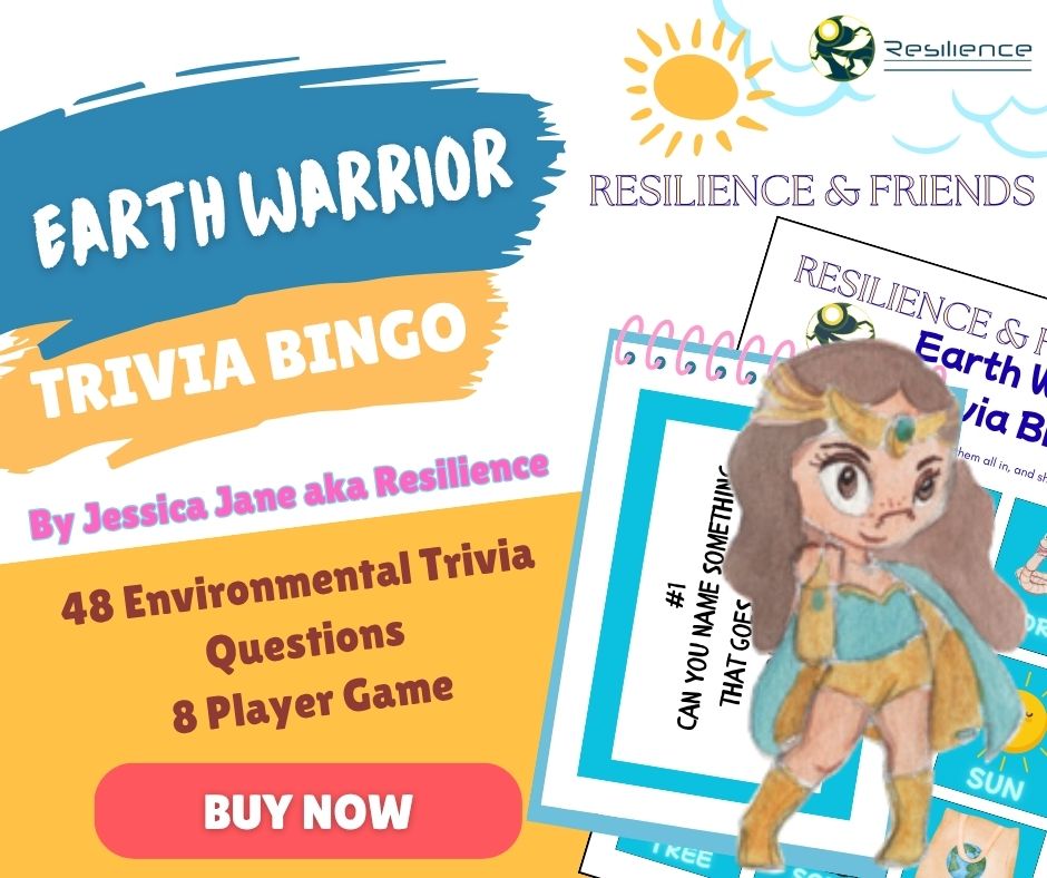8 Player Trivia Bingo Game (Game + Cards)