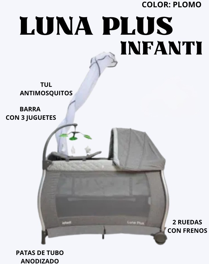 Cuna Bebé Playard Luna Plus Infanti