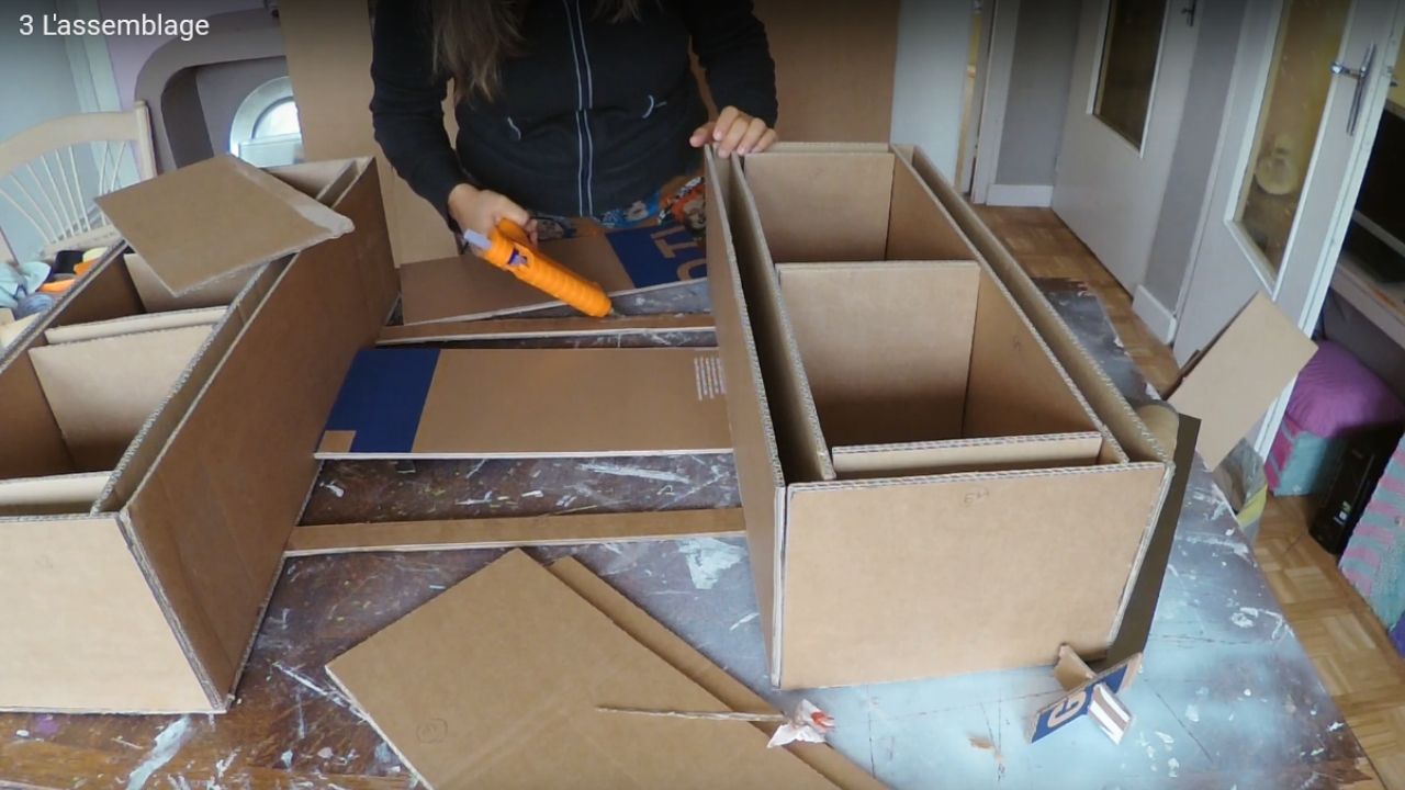 Le meuble en carton du paresseux 