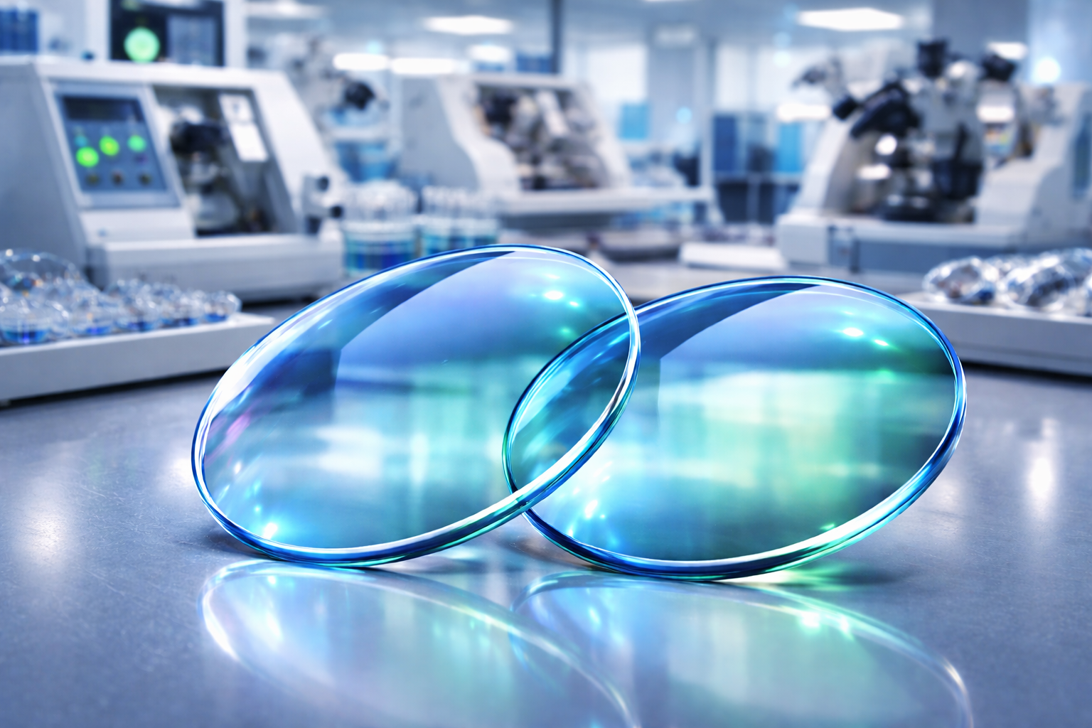 Lentes blue cut halo azul y verde