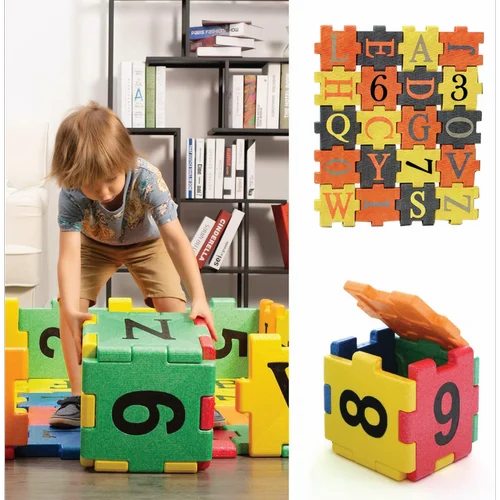 Epp Alpha Numeric Block Stool