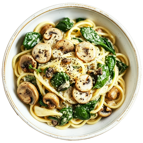 5.6 Spaghetti Bolognese with Grilled Mushroom