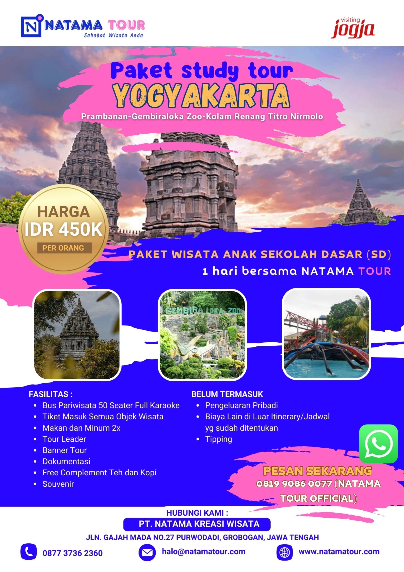 Paket Study Tour Yogyakarta