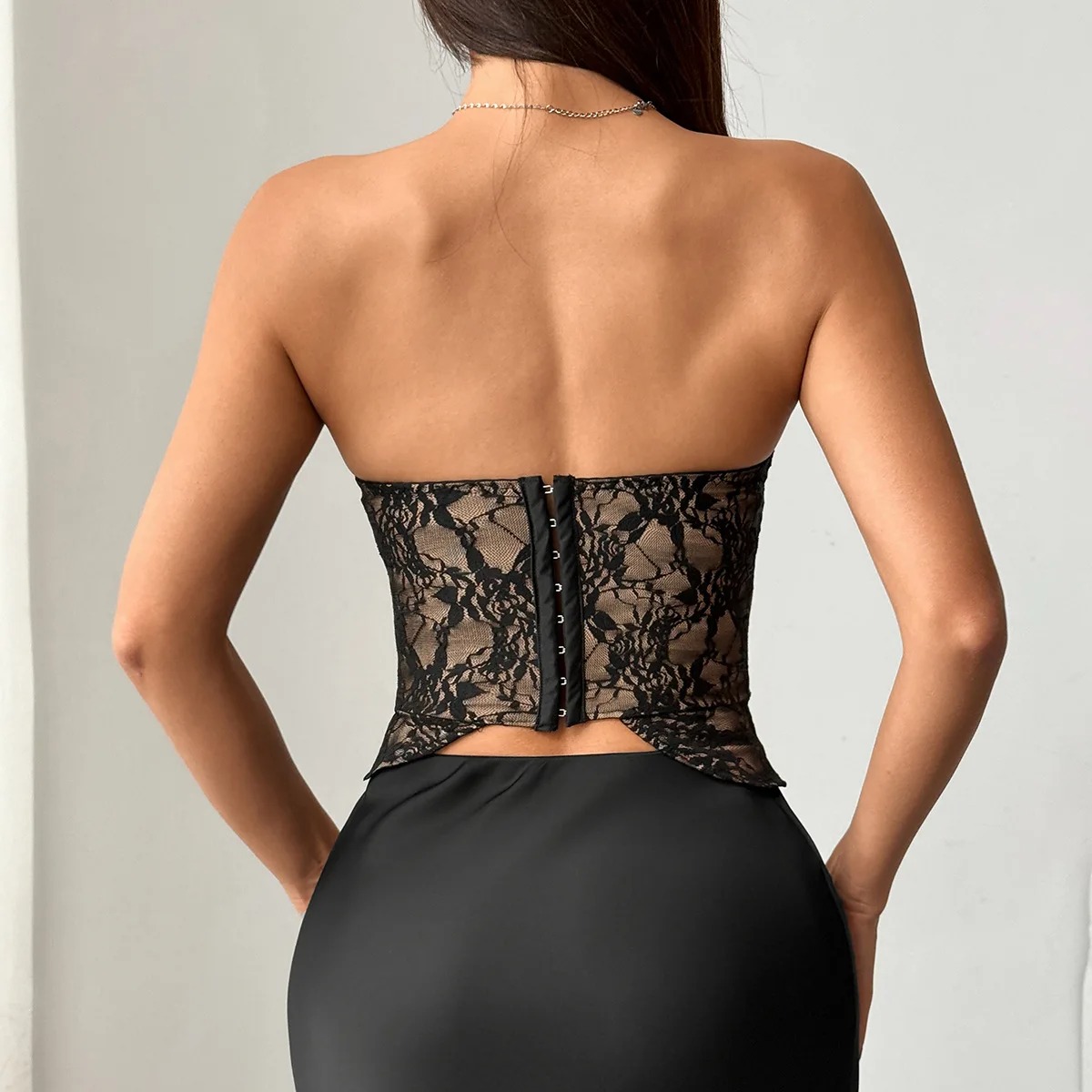 Elegant Black Lace Corset