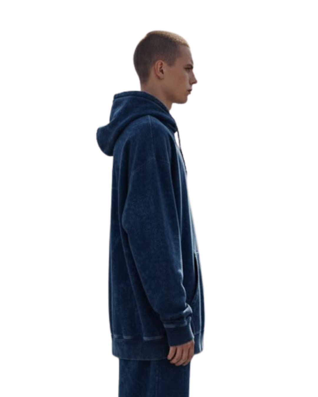 Ocean Mist | Blue Acid-Wash Hoodie