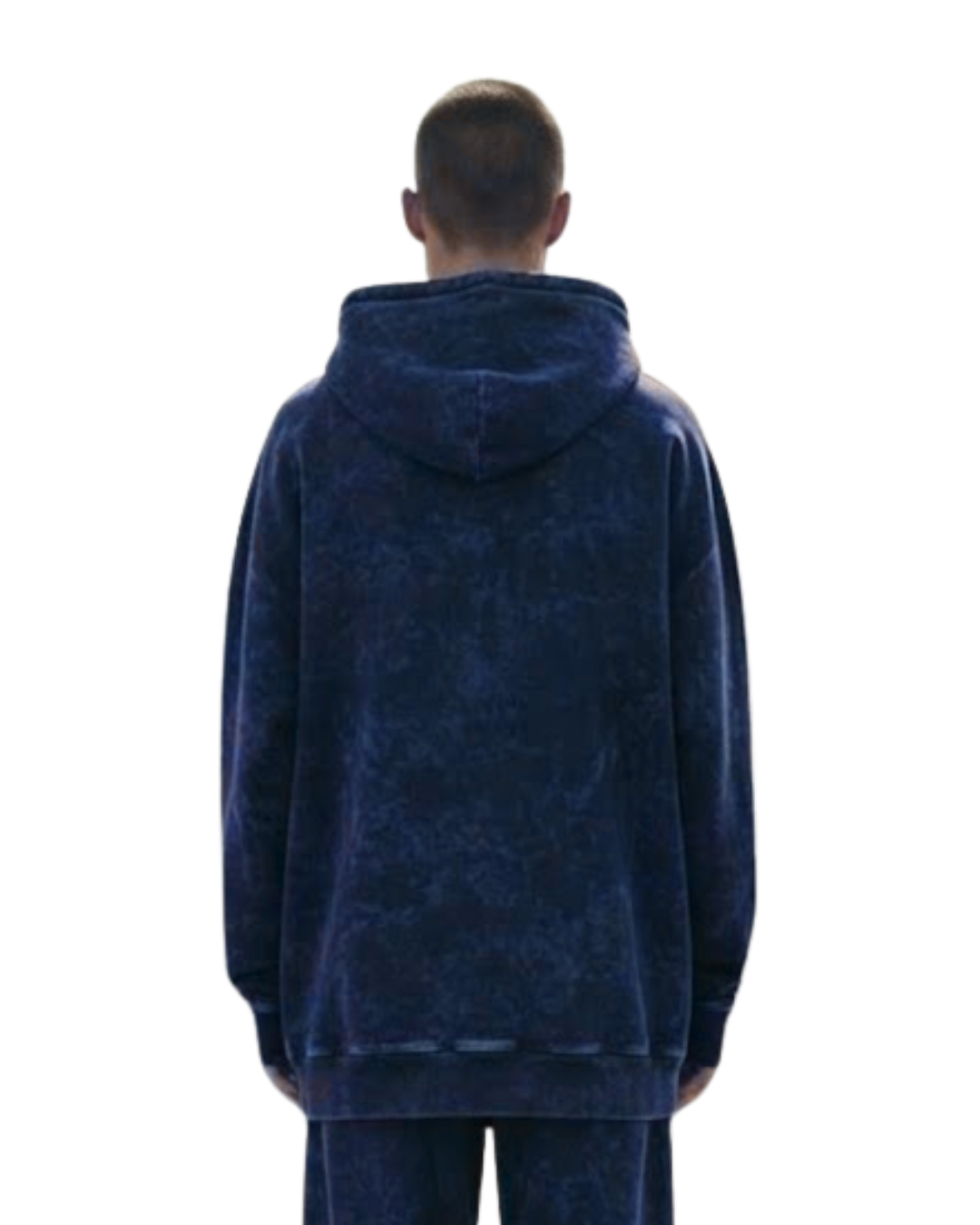 Ocean Mist | Blue Acid-Wash Hoodie