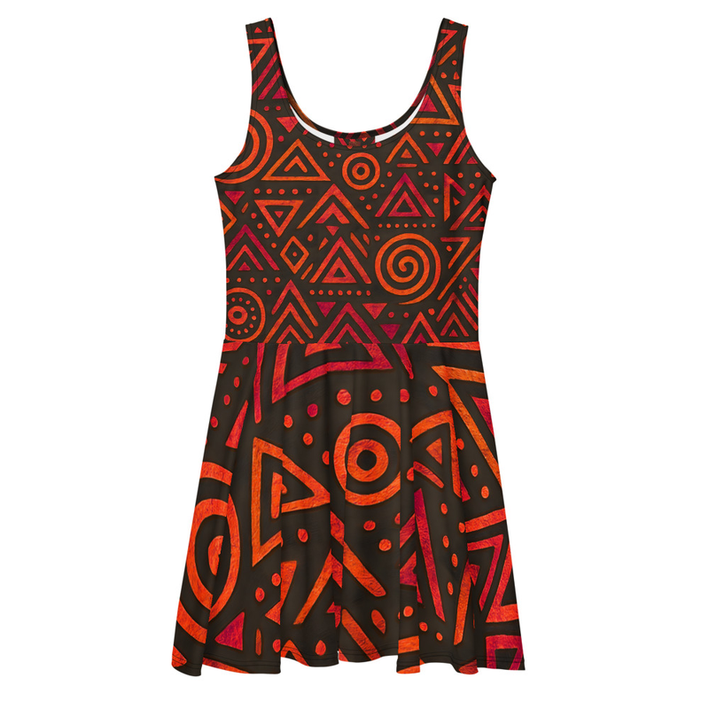 Amber Blaze Skater Dress