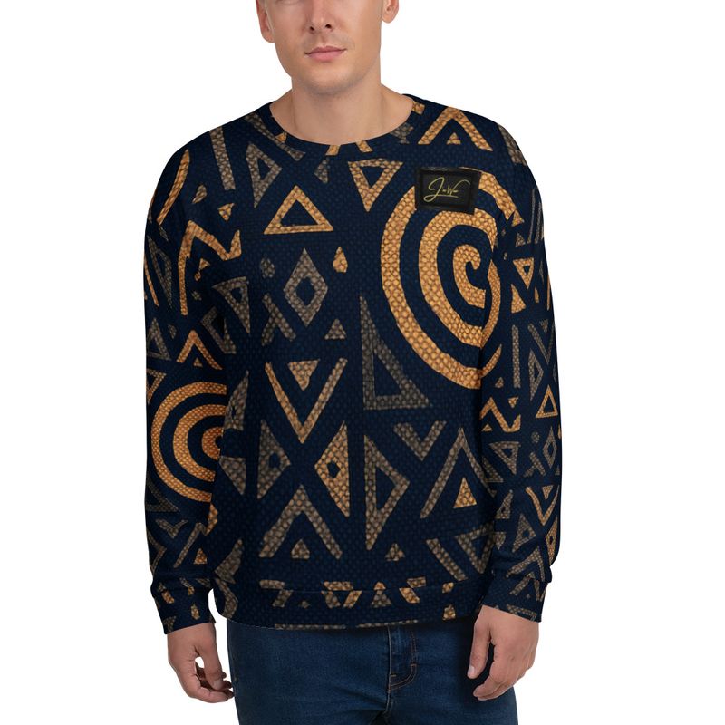 Blue Flame Tribal Luxe  Sweatshirt