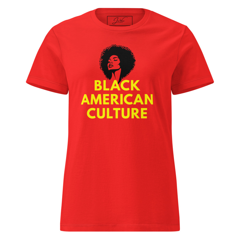 Black American Women’s basic softstyle t-shirt