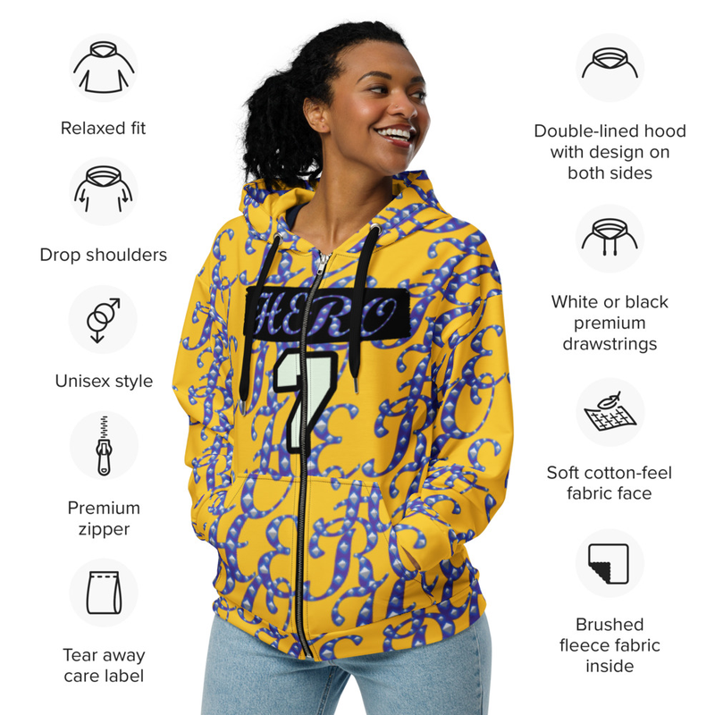 Unisex zip hoodie