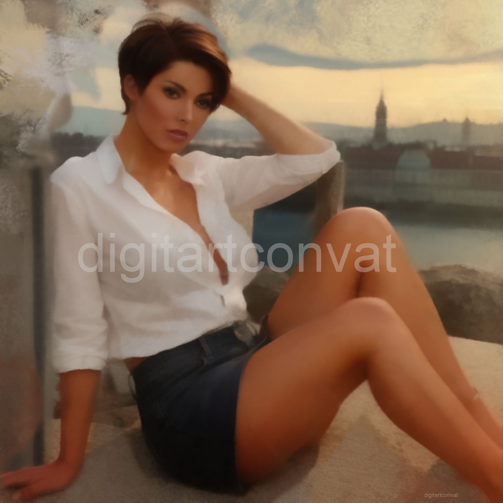 Elegant brunette Josephine