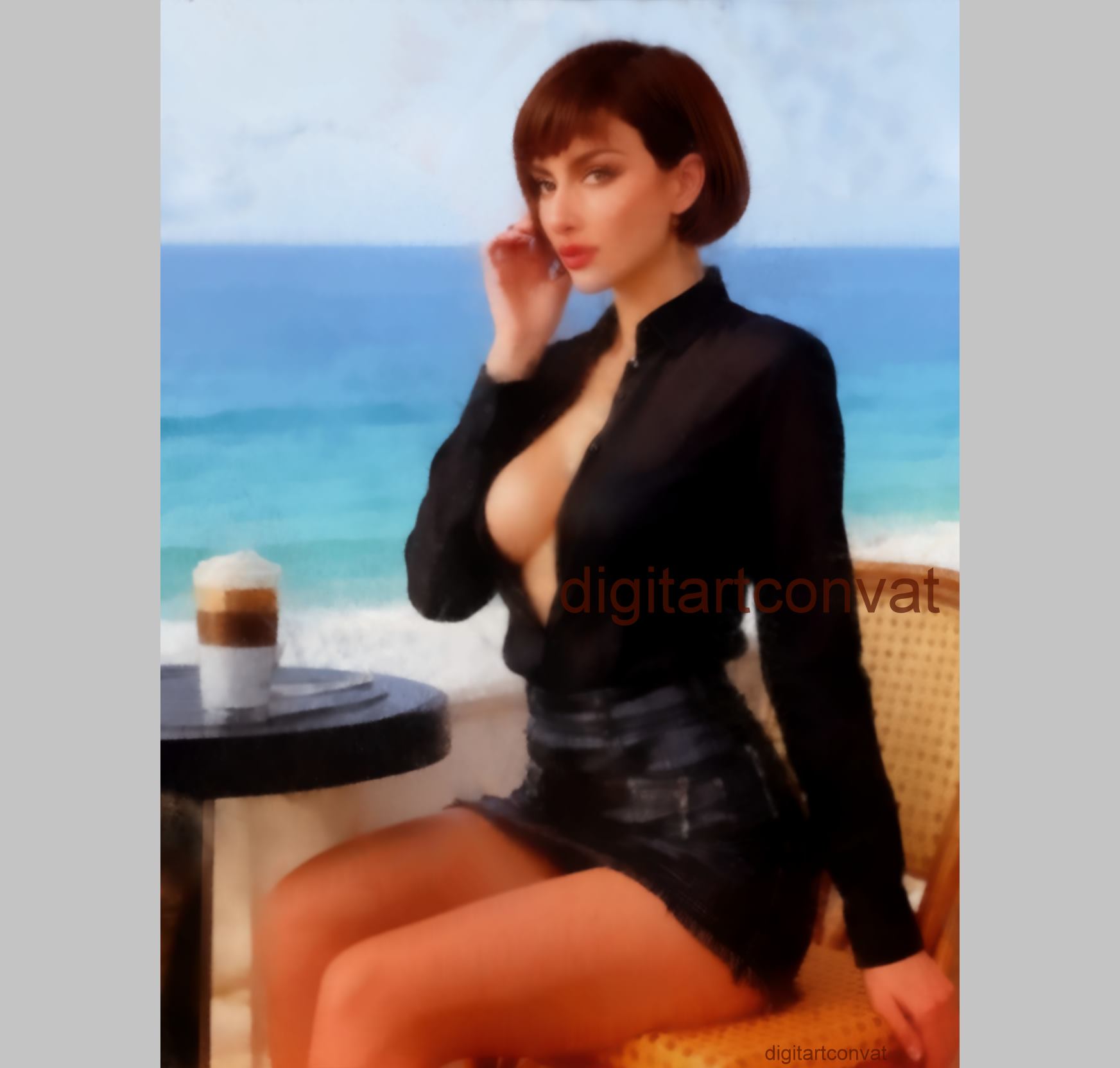 Beautiful brunette Levena