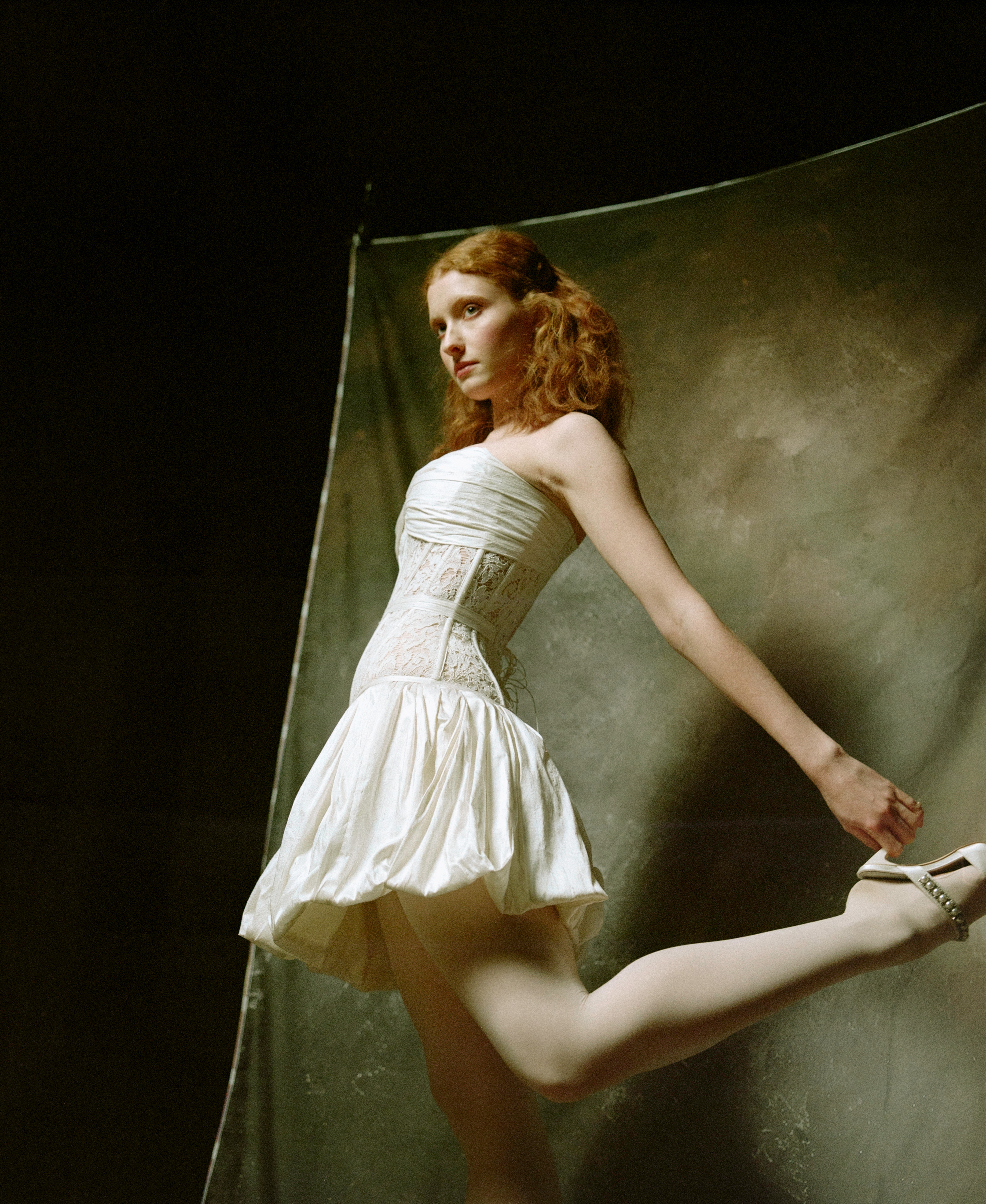 Silk Dupioni Mini Skirt