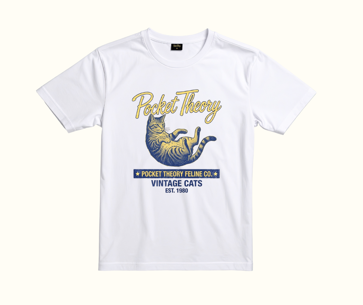 Pocket Theory Vintage Cats T-shirt