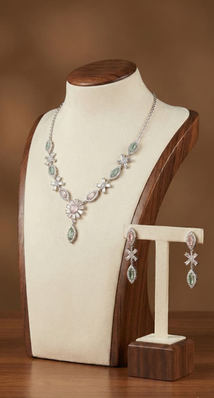 Elegant Floral Jewelry Set