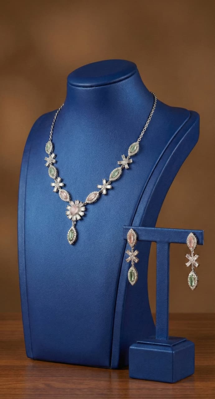 Elegant Floral Jewelry Set