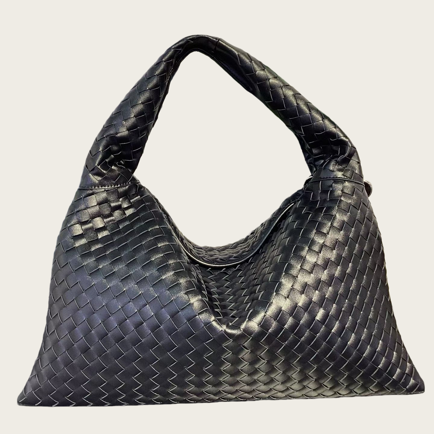 Genuine Leather Woven Leather Handbag