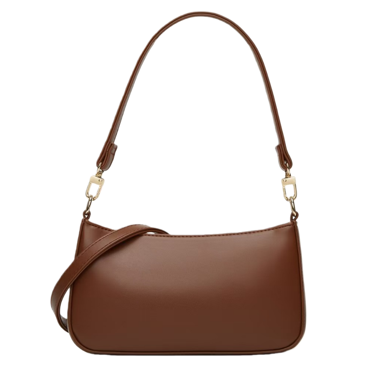 Classic Brown Leather Shoulder Bag