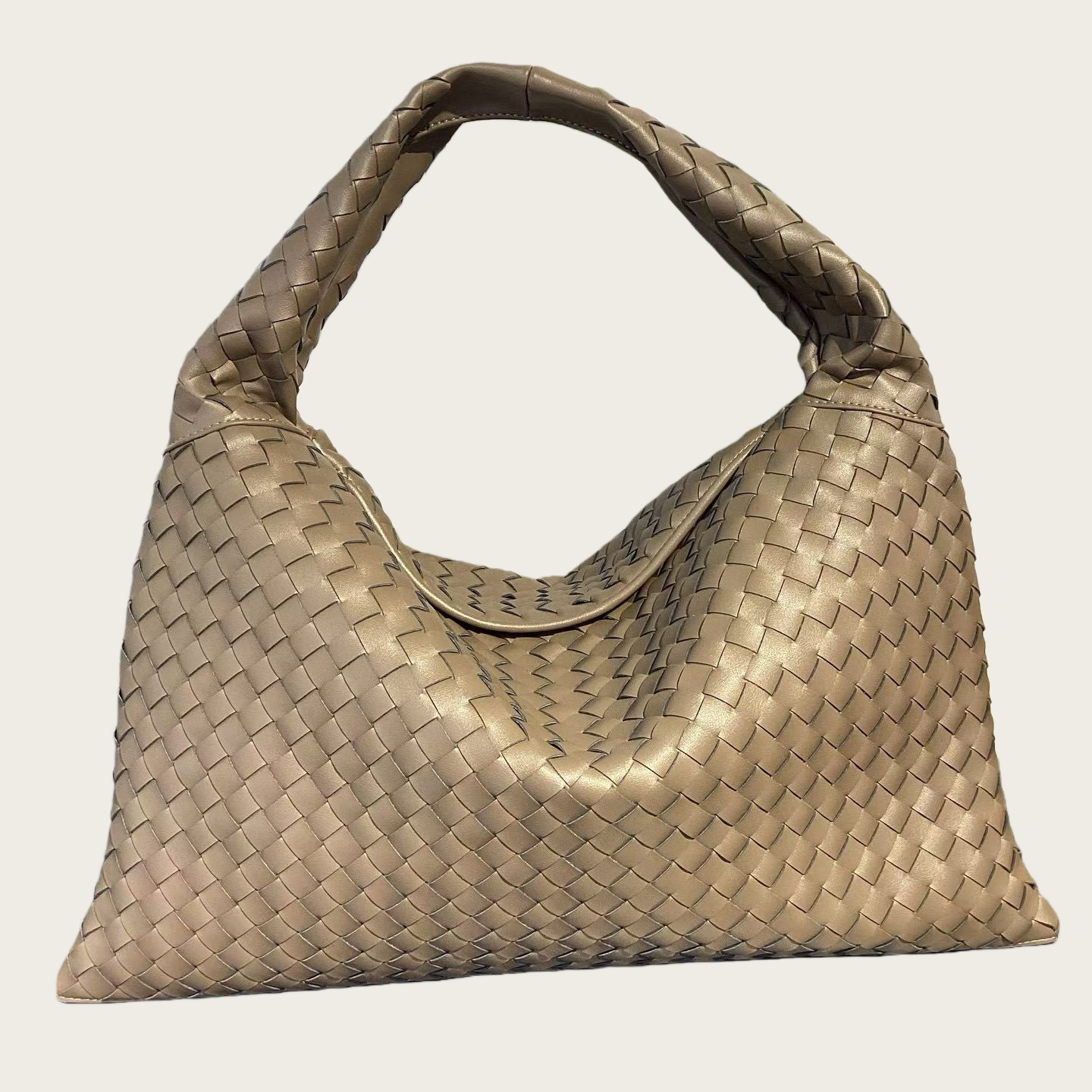 Genuine Leather Woven Leather Handbag