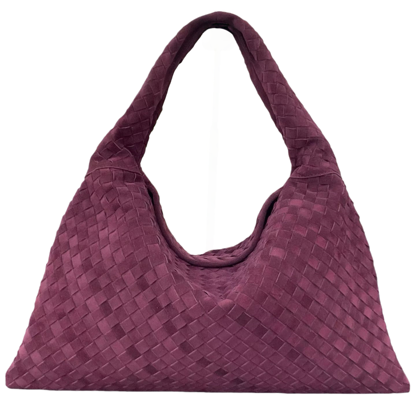 genuine leather Woven Brown Handbag