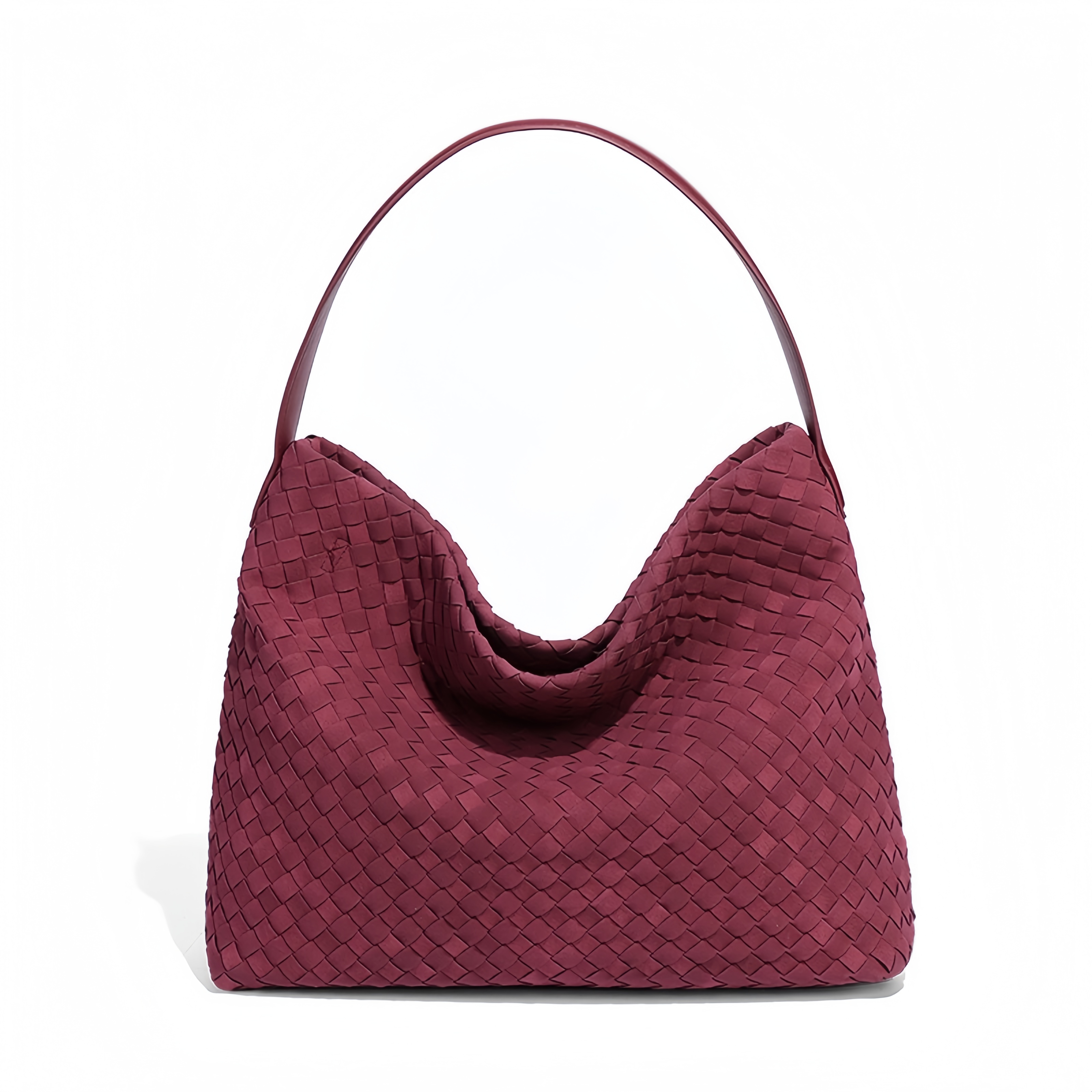 Woven Leather Shoulder Bag
