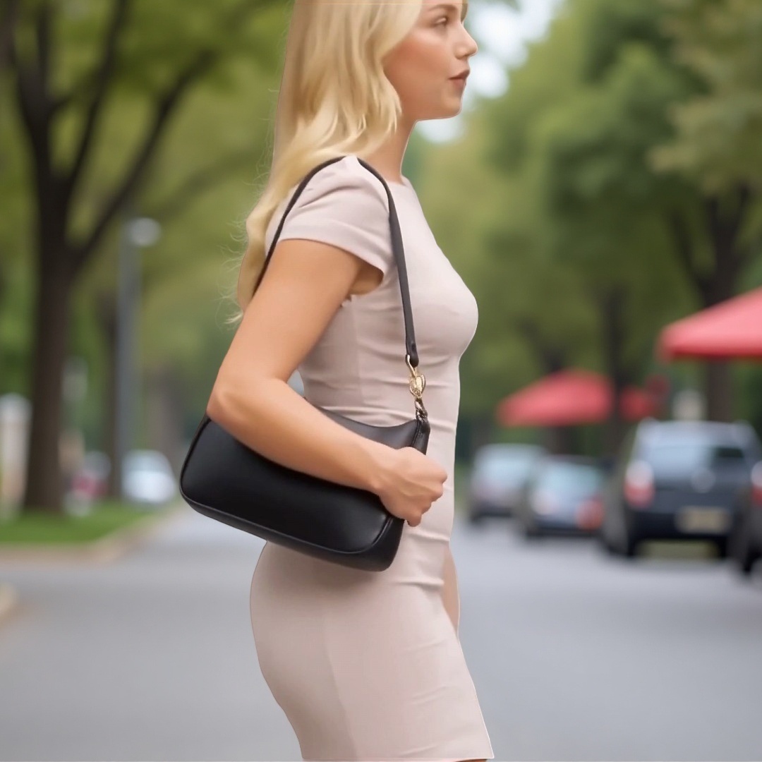 Classic Brown Leather Shoulder Bag