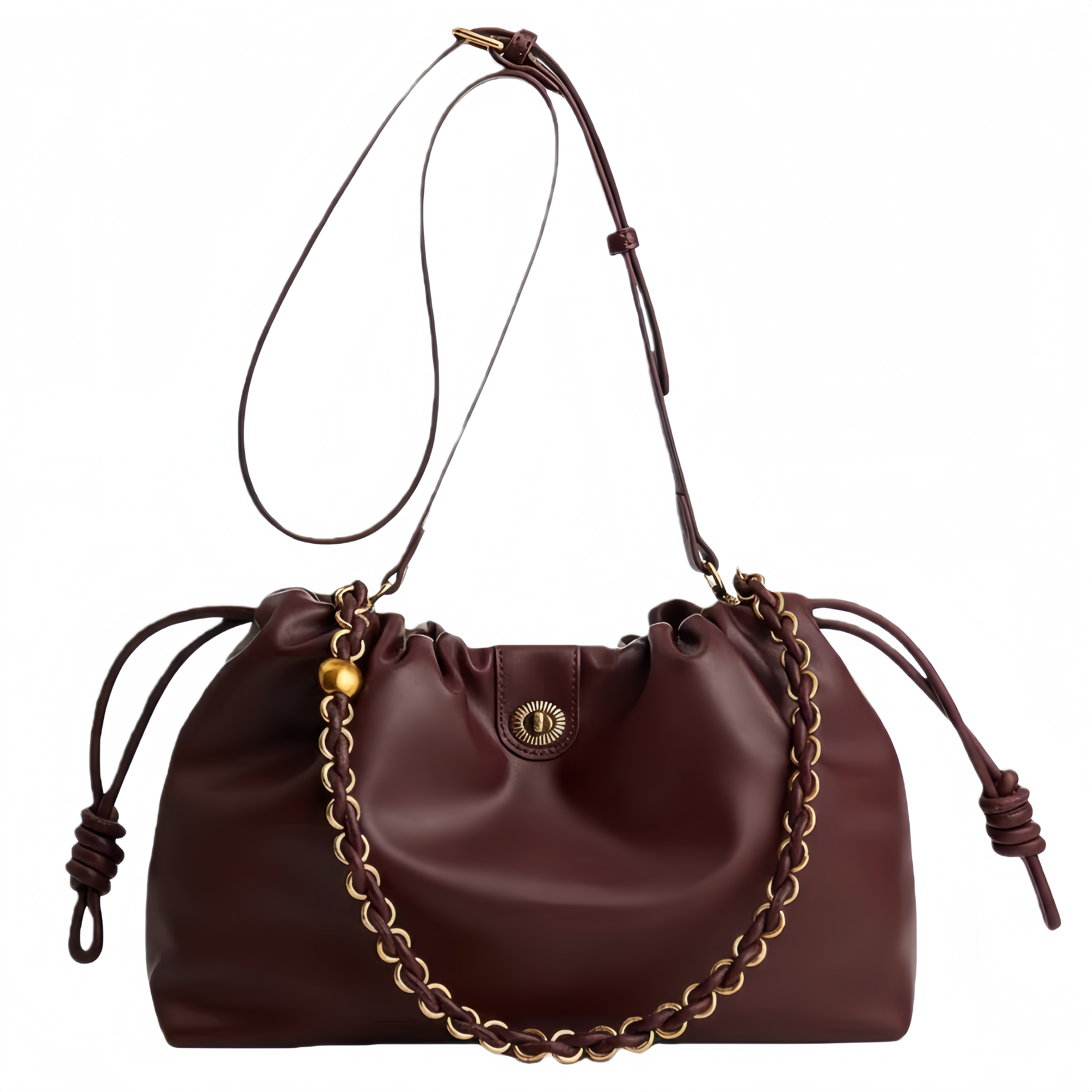 Burgundy Leather Handbag