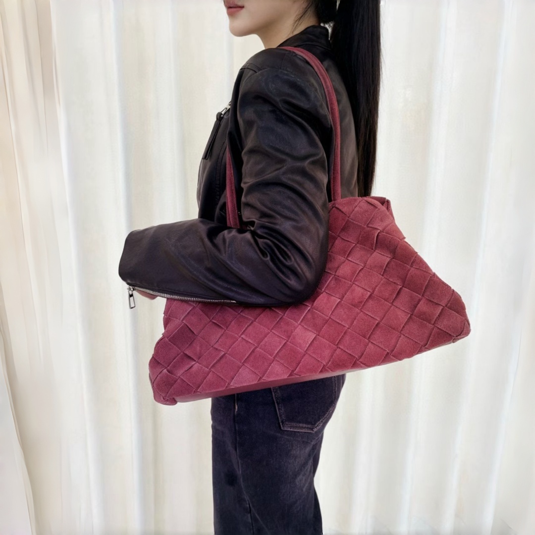 woven leather handbag