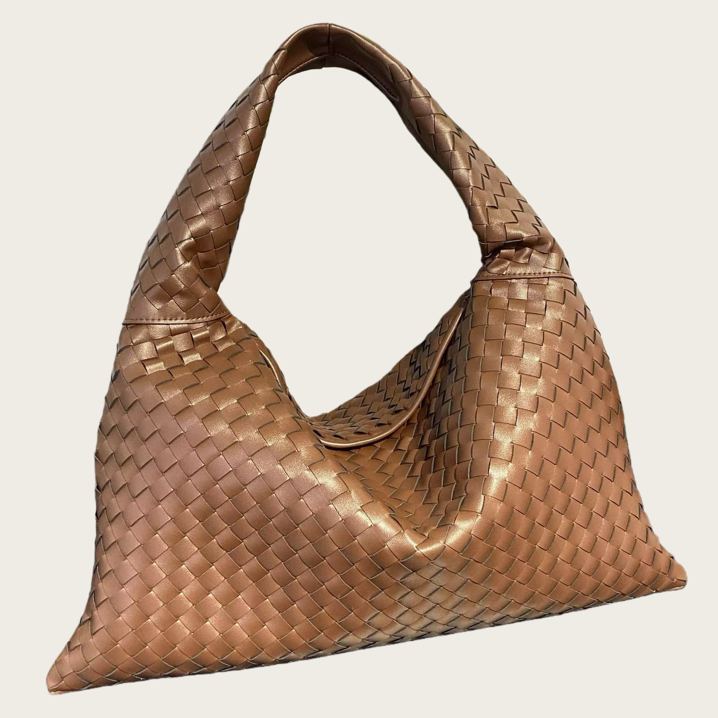 Genuine Leather Woven Leather Handbag