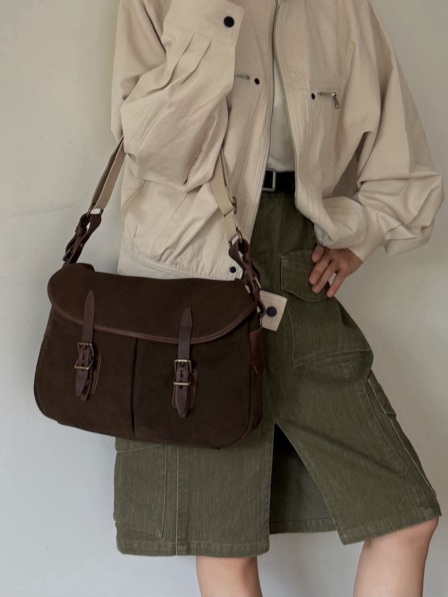 Vintage Brown Shoulder Bag