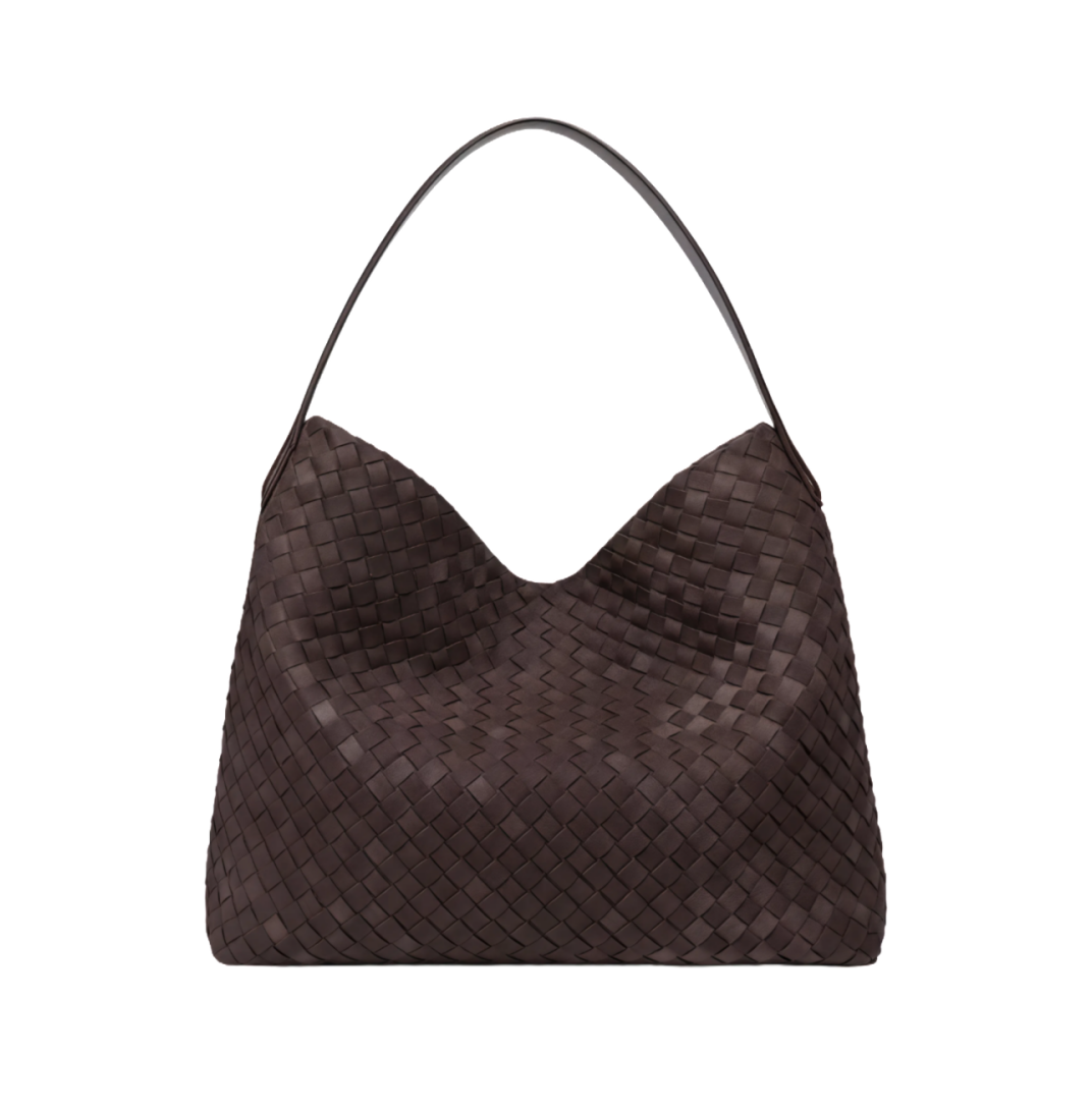 Woven Leather Shoulder Bag