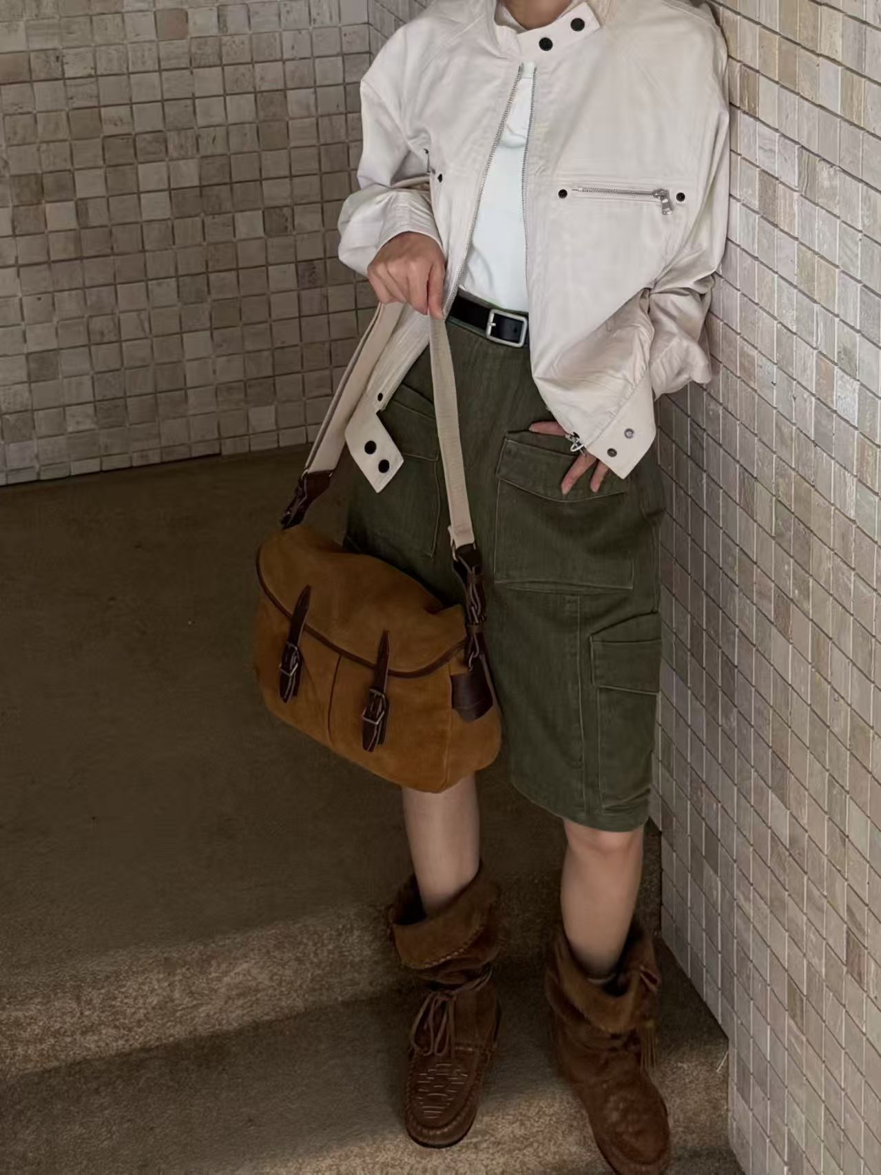 Vintage Brown Shoulder Bag