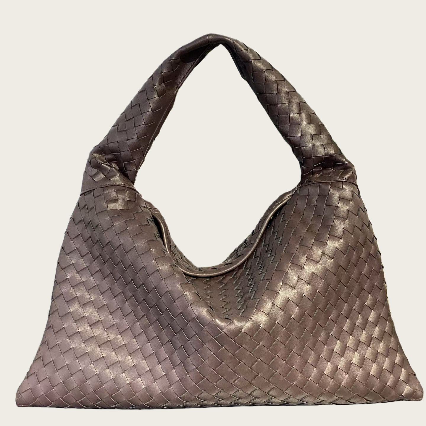 Genuine Leather Woven Leather Handbag