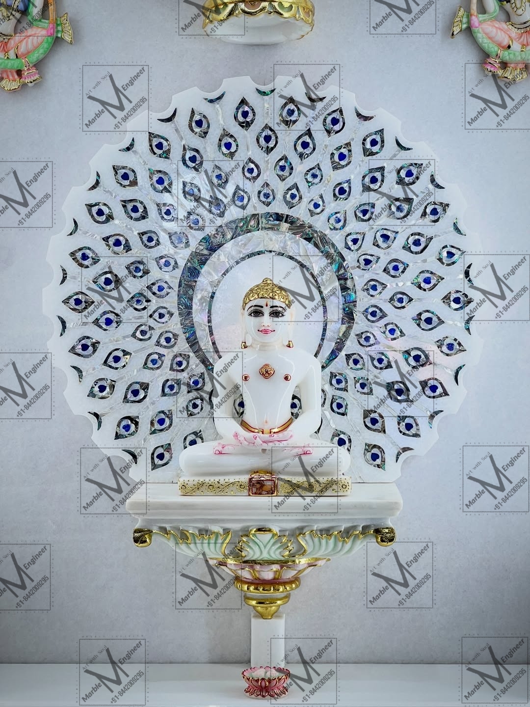 Marble Jain Mahavir Statue