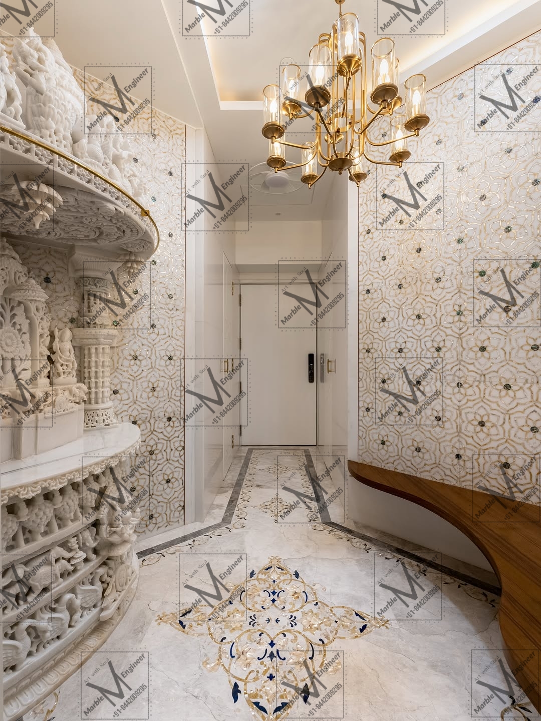 Luxury Marble Foyer Decor