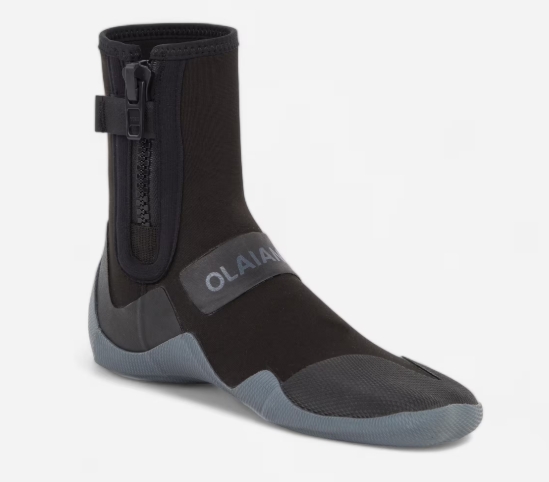 Escarpines surf Olaian 500 Negro Gris 3 mm. Con Cremallera - Decathlon