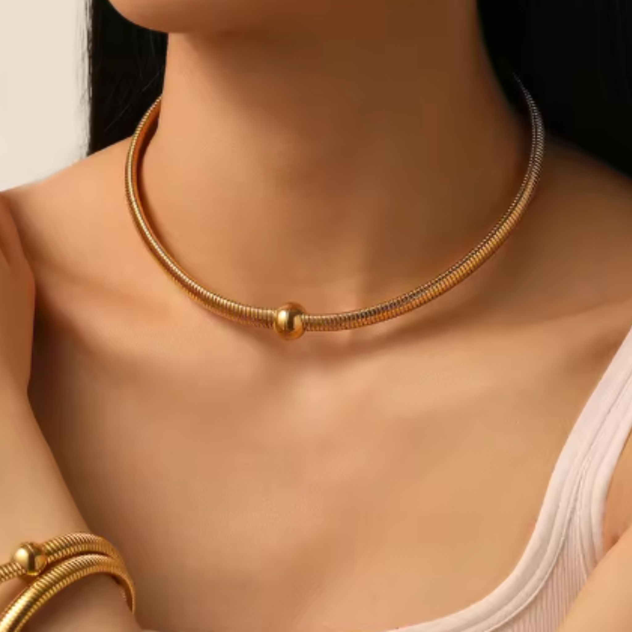 Snake Chain 2-in-1 Necklace Bracelet