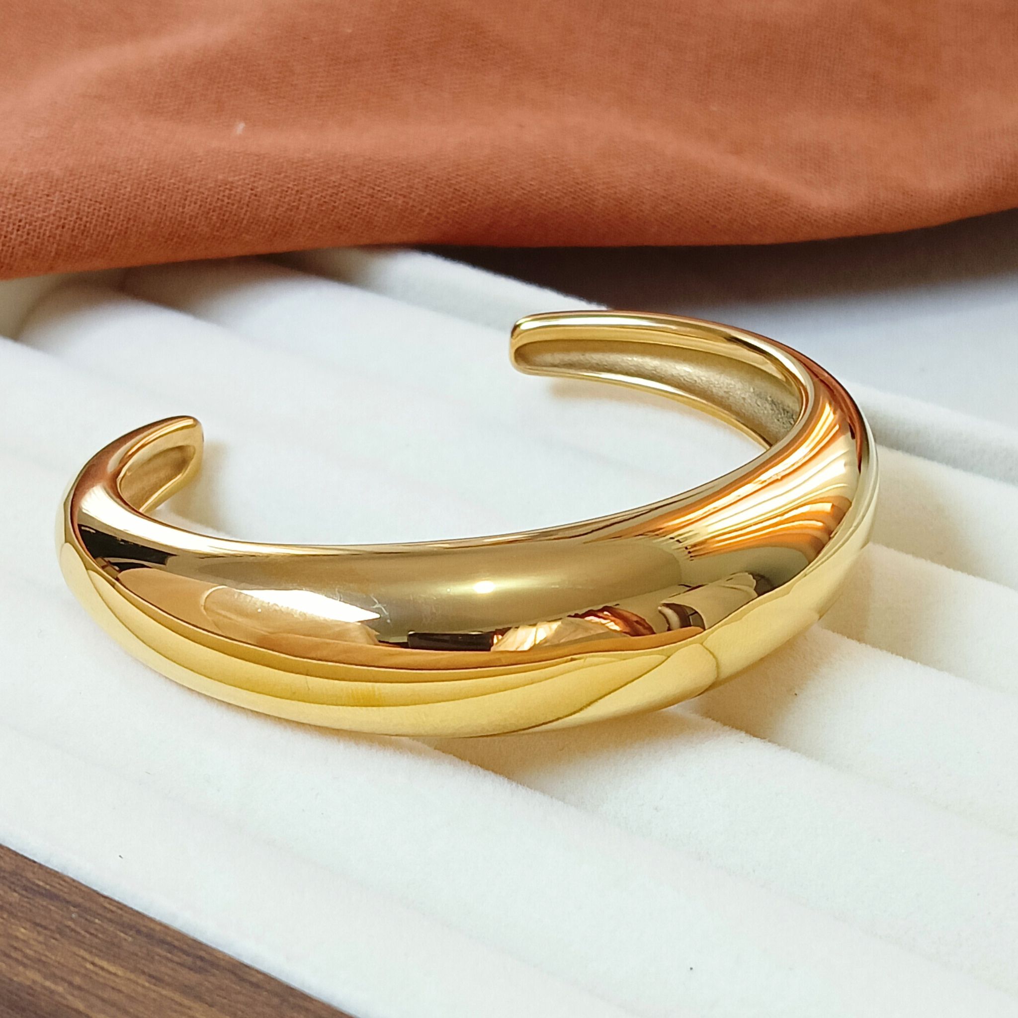  Empire Cuff Bangles 18K Gold Plated