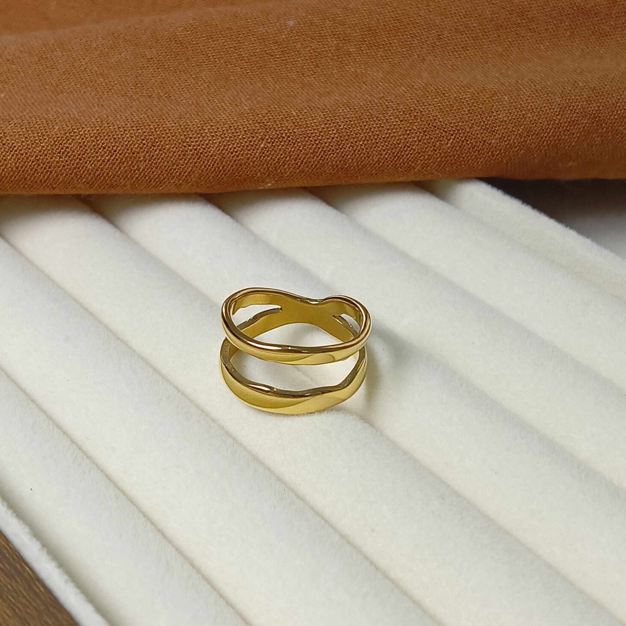 2-Way Infinity Elegant 18K Gold Plated Ring
