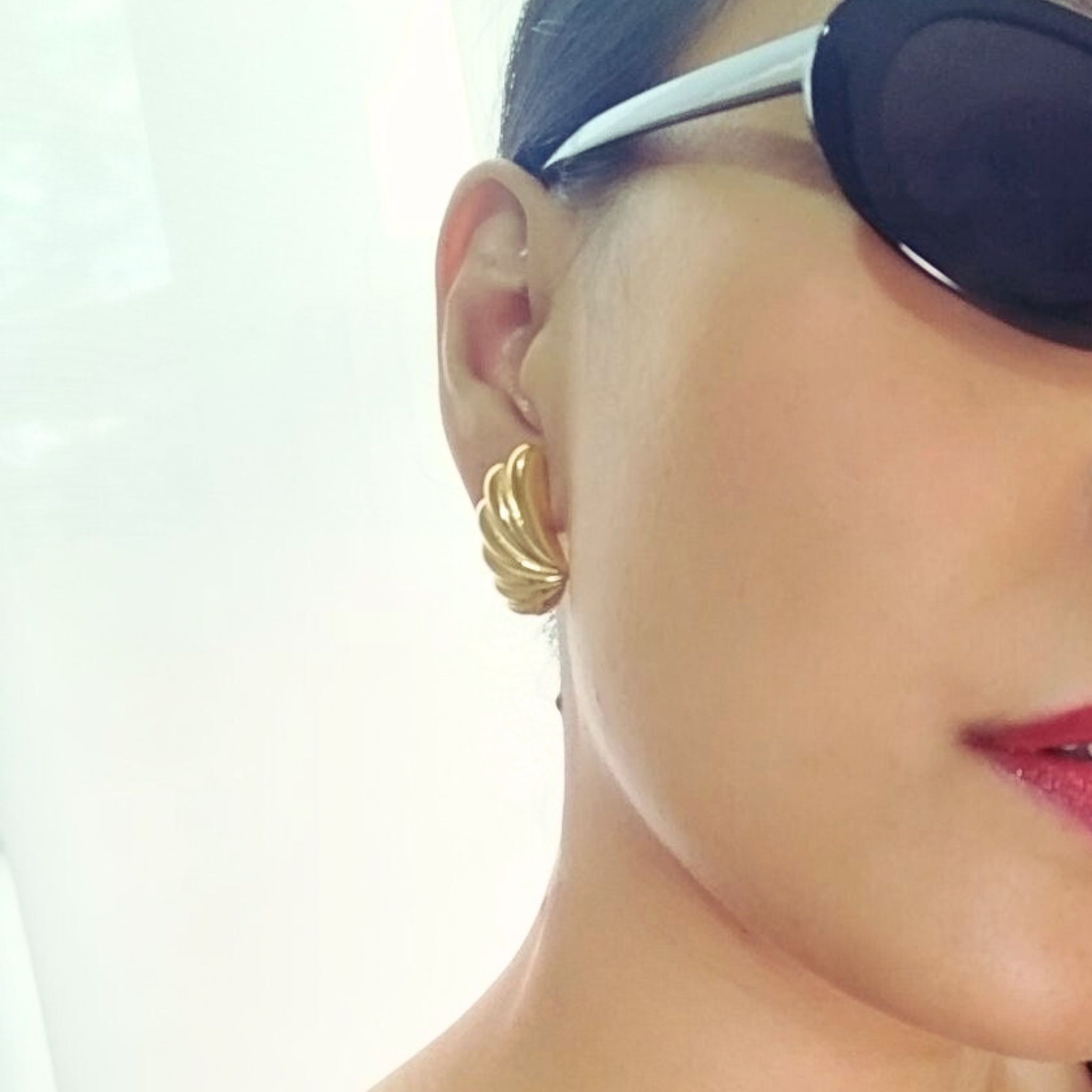 Angel Wings Gold Earrings