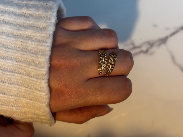 Bague feuille 