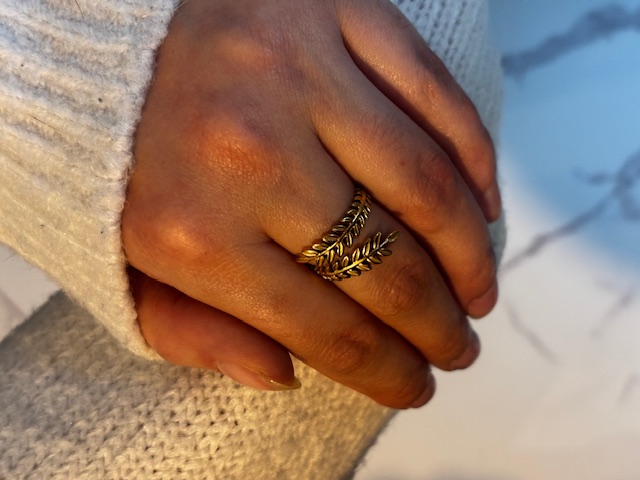 Bague feuille 